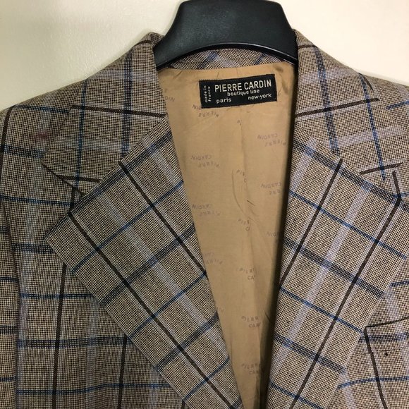Pierre Cardin Plaid Blazer - Picture 3 of 4